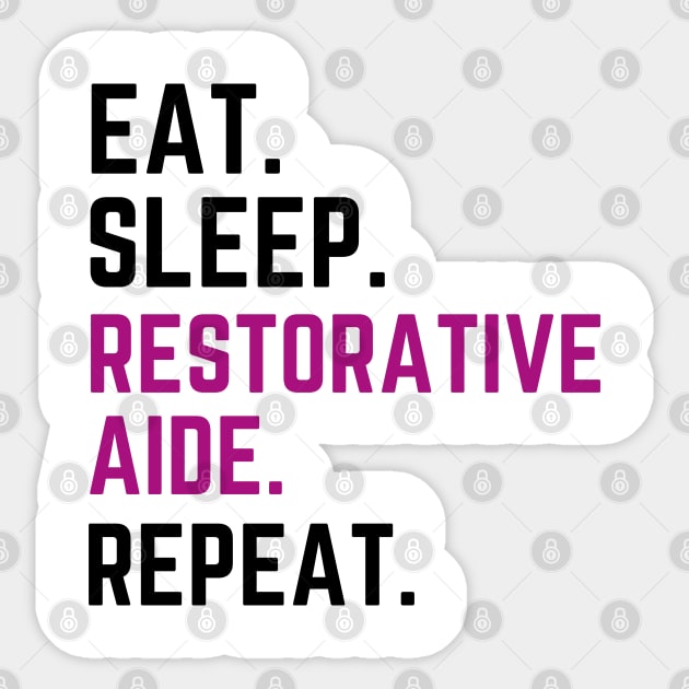 Cute Restorative Assistant Training Woman or Wife Sticker by Printopedy